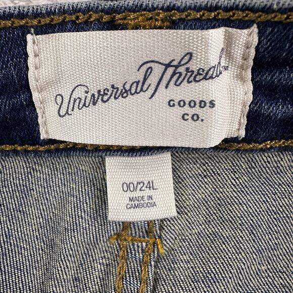 Universal Thread Women’s High Rise Skinny Stretch Blue Jeans 00 /24 NWT Lot of 3 - Picture 12 of 16